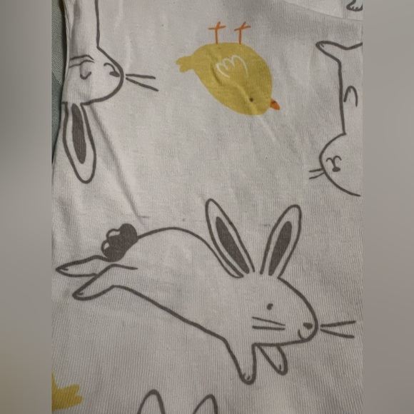 Carter’s bunny and chick Easter pajama set 3T gender neutral - Picture 5 of 8